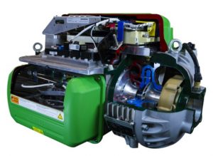 Smardt OPK ölfreier Turboverdichter Turbocor Baureihe TG für HFO low GWP R1234ze (erkennbar am grünen Deckel)