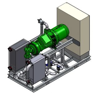 Smardt OPK stufenlos regelbare Hochtemperatur Wärmepumpe mit HFO R1234ze Heizwasser 81°C