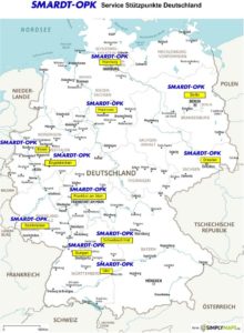 Smardt OPK Service Stützpunkte Deutschland